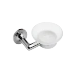 Jabonera con Plato de Vidrio Serie 227 - Cromado