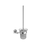 Escobillero con Vaso de Vidrio Serie 227 - Cromado