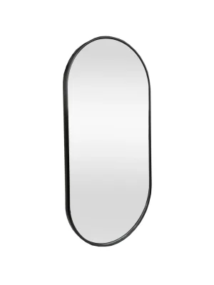 Espejo con borde negro OVAL - Negro